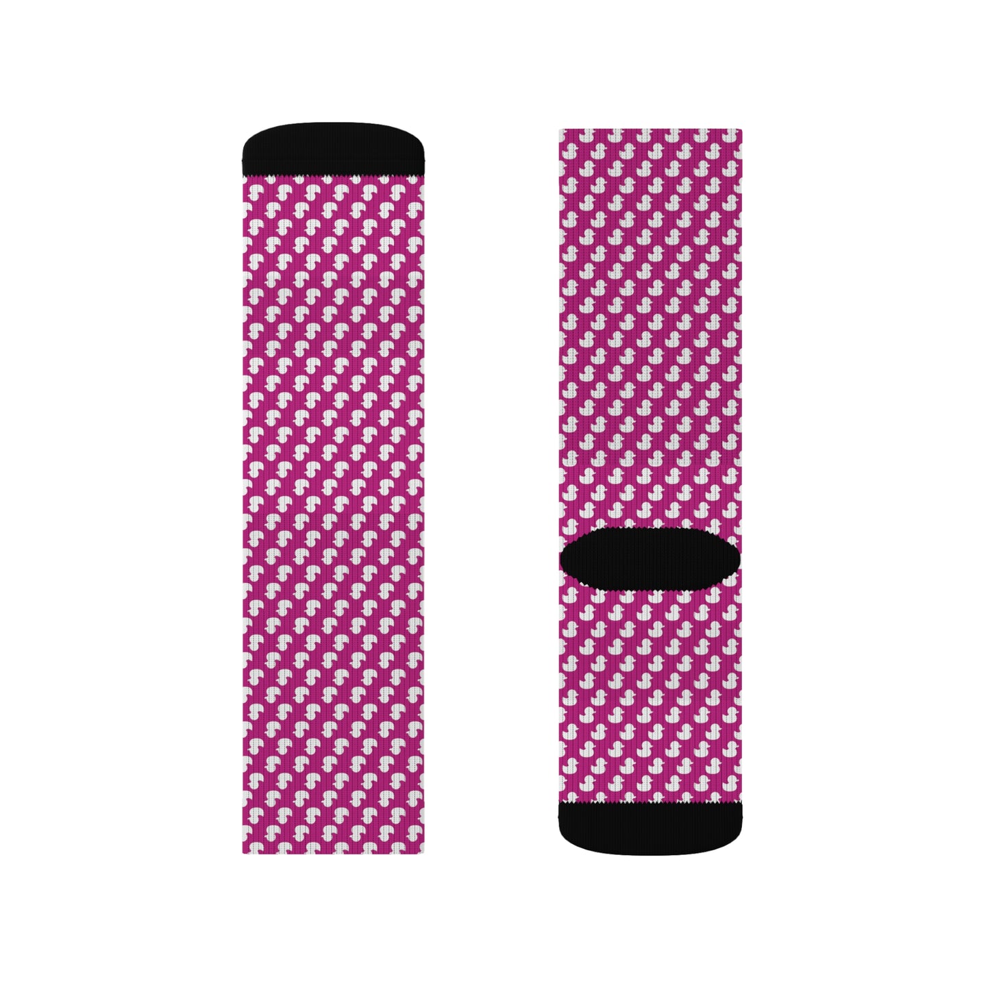 Duckery Socks Pink and White