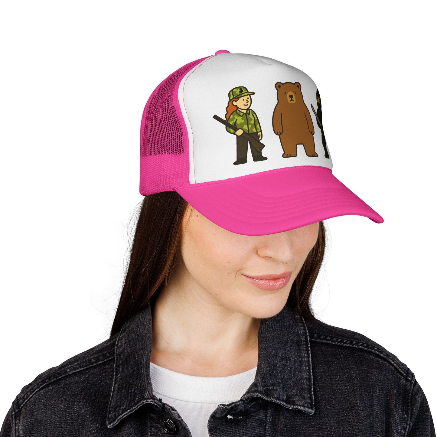 Hunter Bear Ninja Trucker Cap