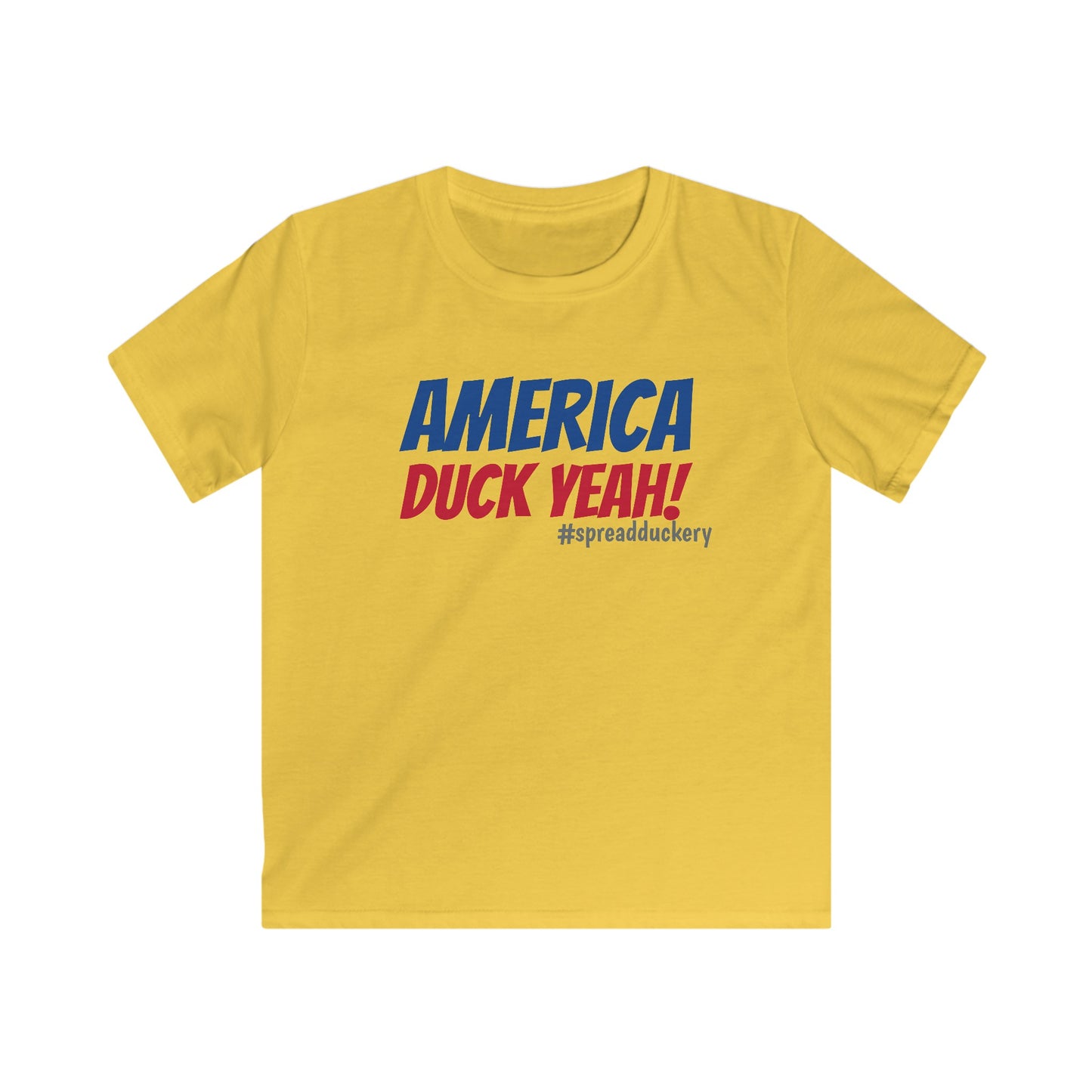 America Duck Yeah! - Kids Softstyle Tee