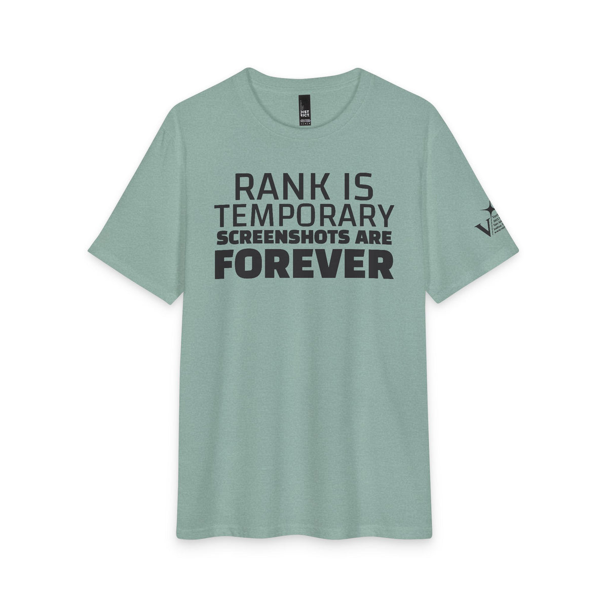 Rank is Temporary — Funny Statement Graphic T‑Shirt