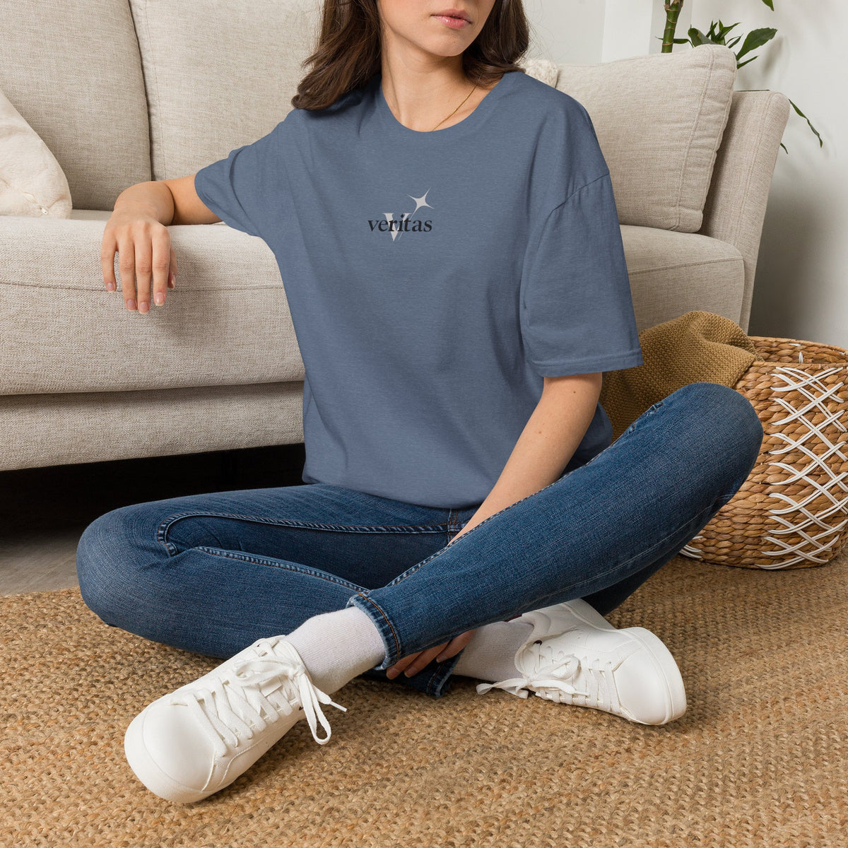 Veritas superimposed Unisex Softstyle T-Shirt