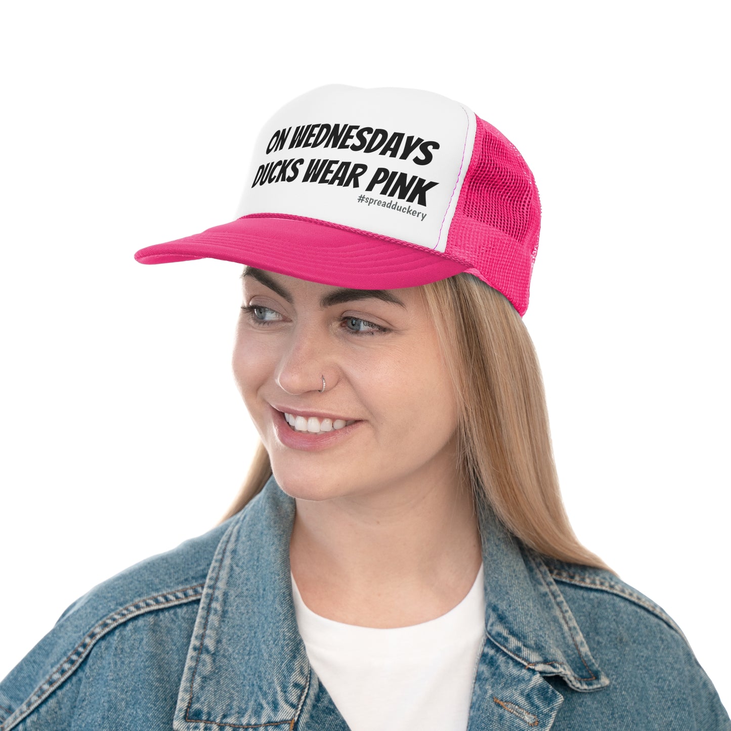 On Wednesdays, Ducks Wear Pink Trucker Cap