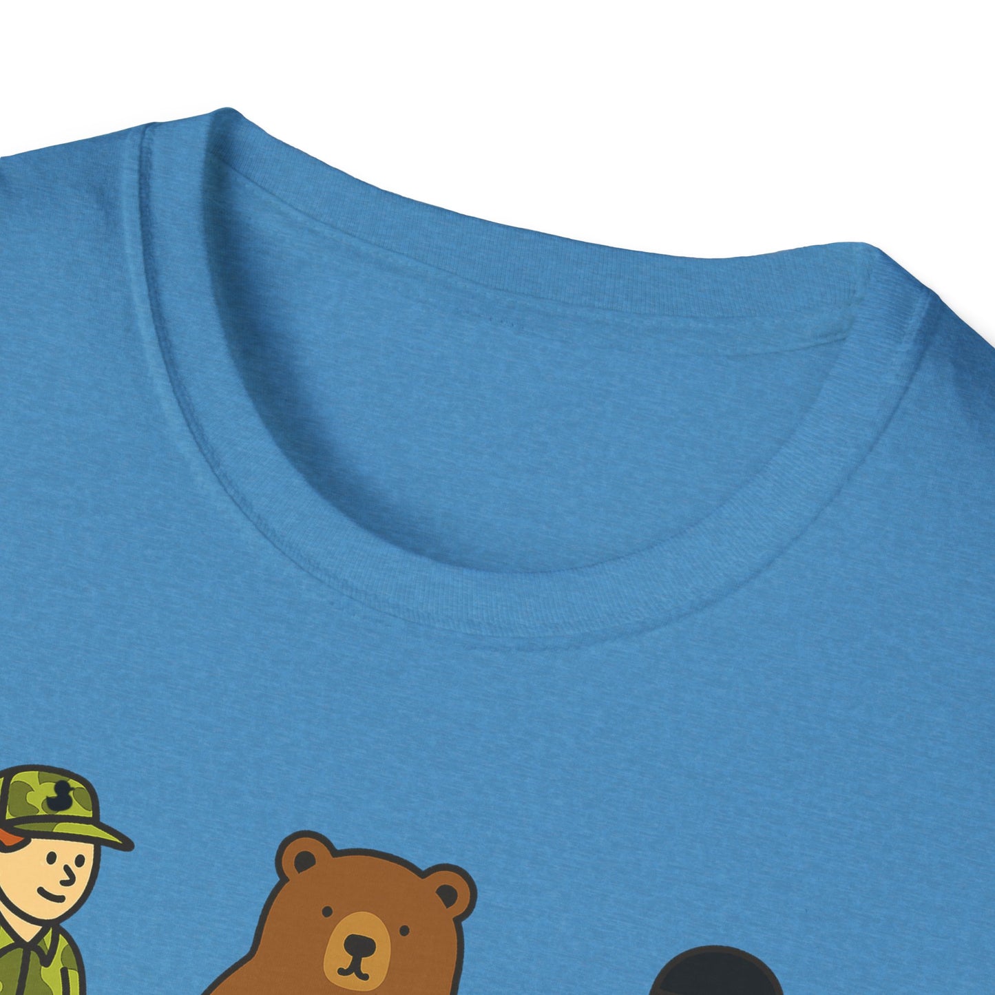 Hunter Bear Ninja Unisex Softstyle T-Shirt