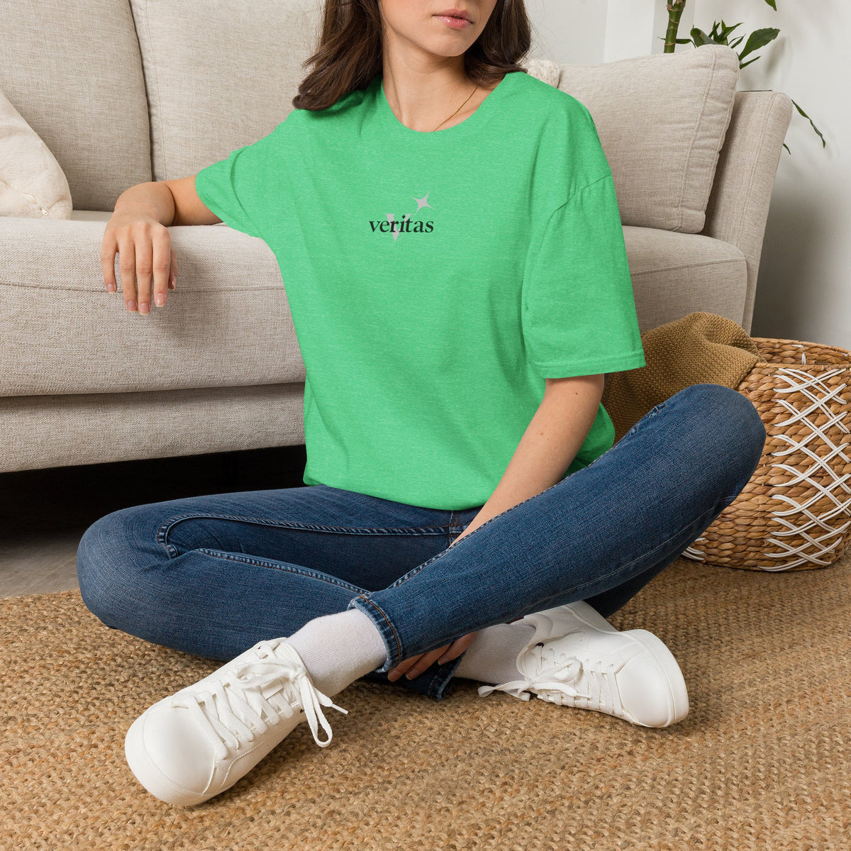 Veritas superimposed Unisex Softstyle T-Shirt