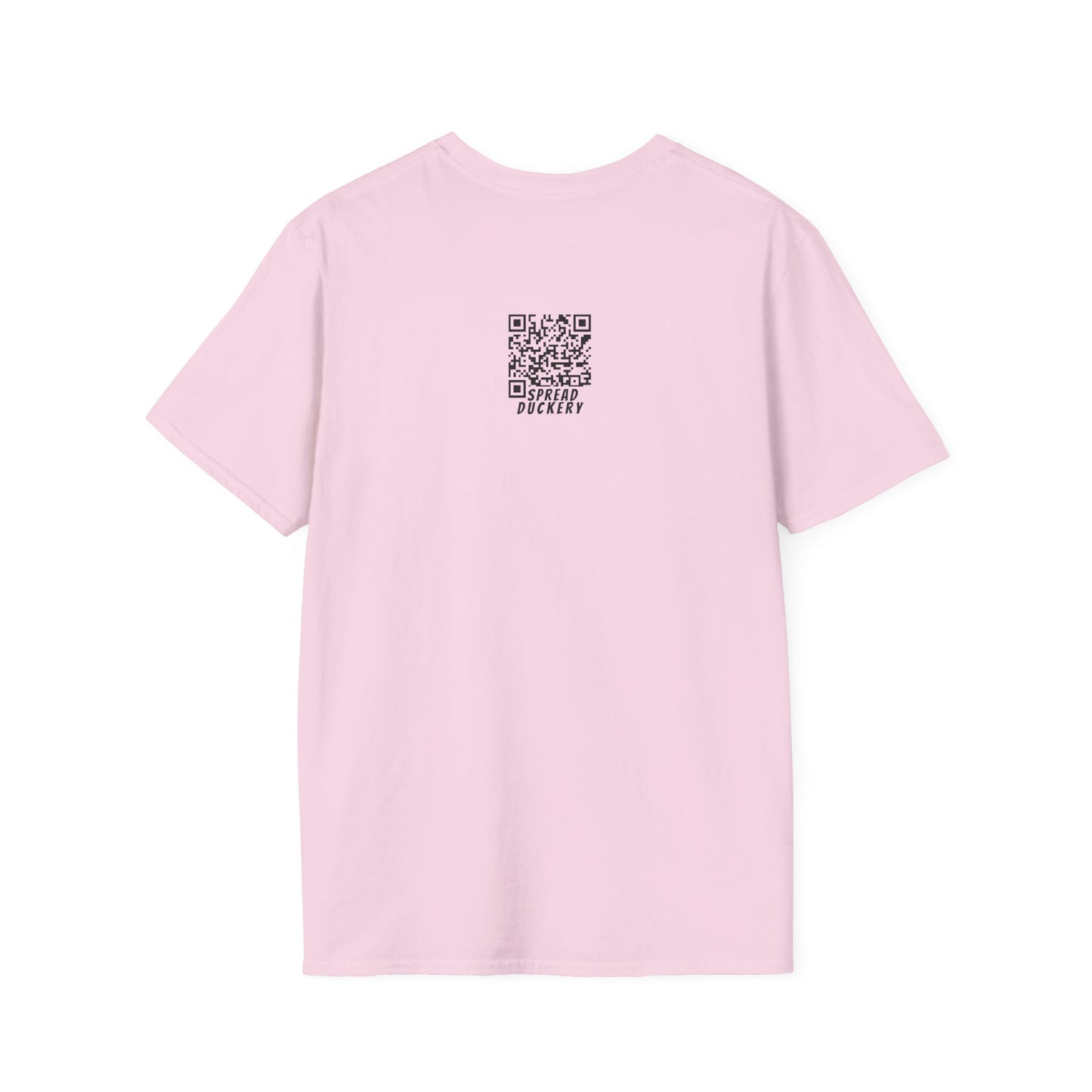 QR Code Only on Back Unisex Softstyle T-Shirt