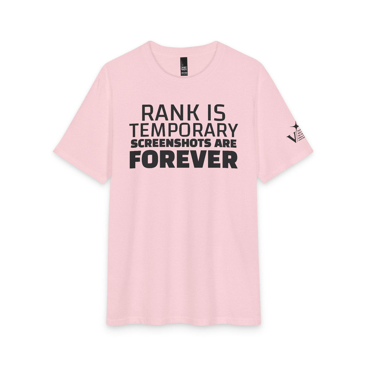 Rank is Temporary — Funny Statement Graphic T‑Shirt