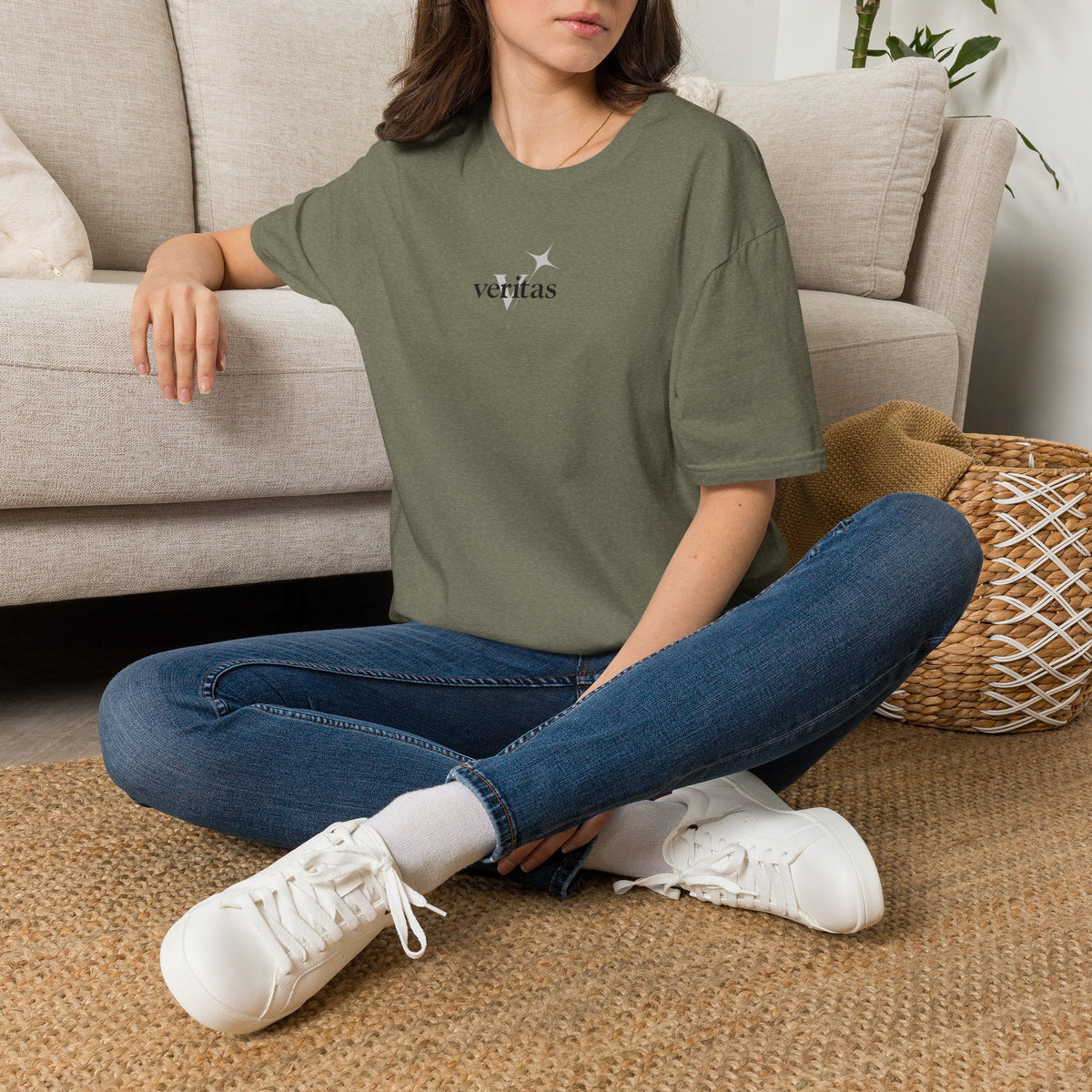 Veritas superimposed Unisex Softstyle T-Shirt