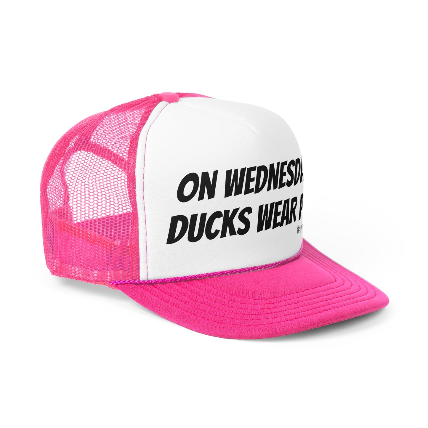 On Wednesdays, Ducks Wear Pink Trucker Cap