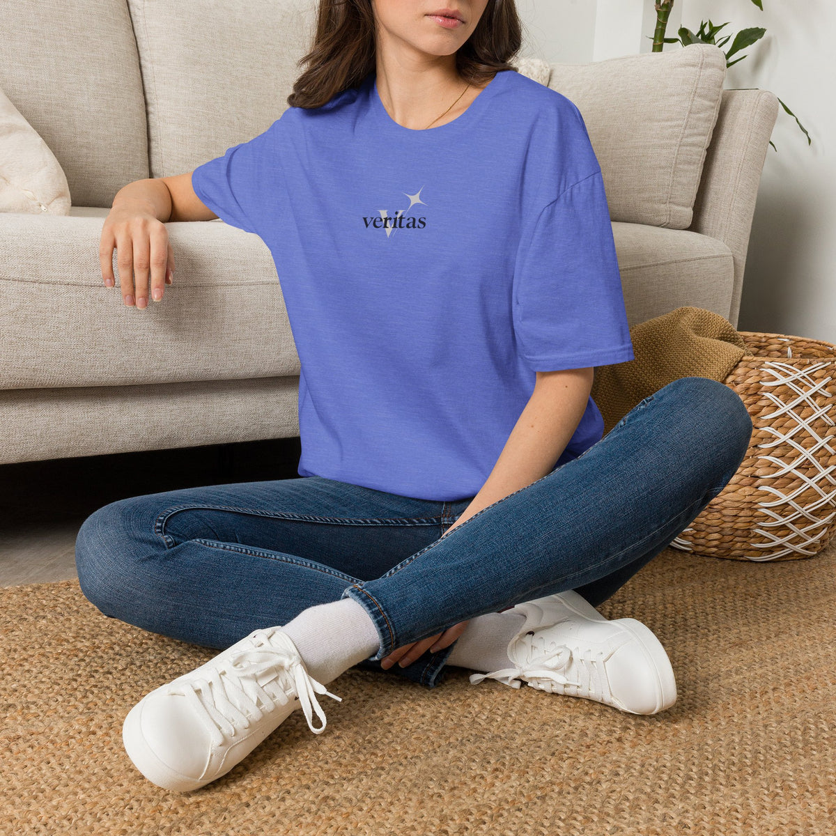 Veritas superimposed Unisex Softstyle T-Shirt