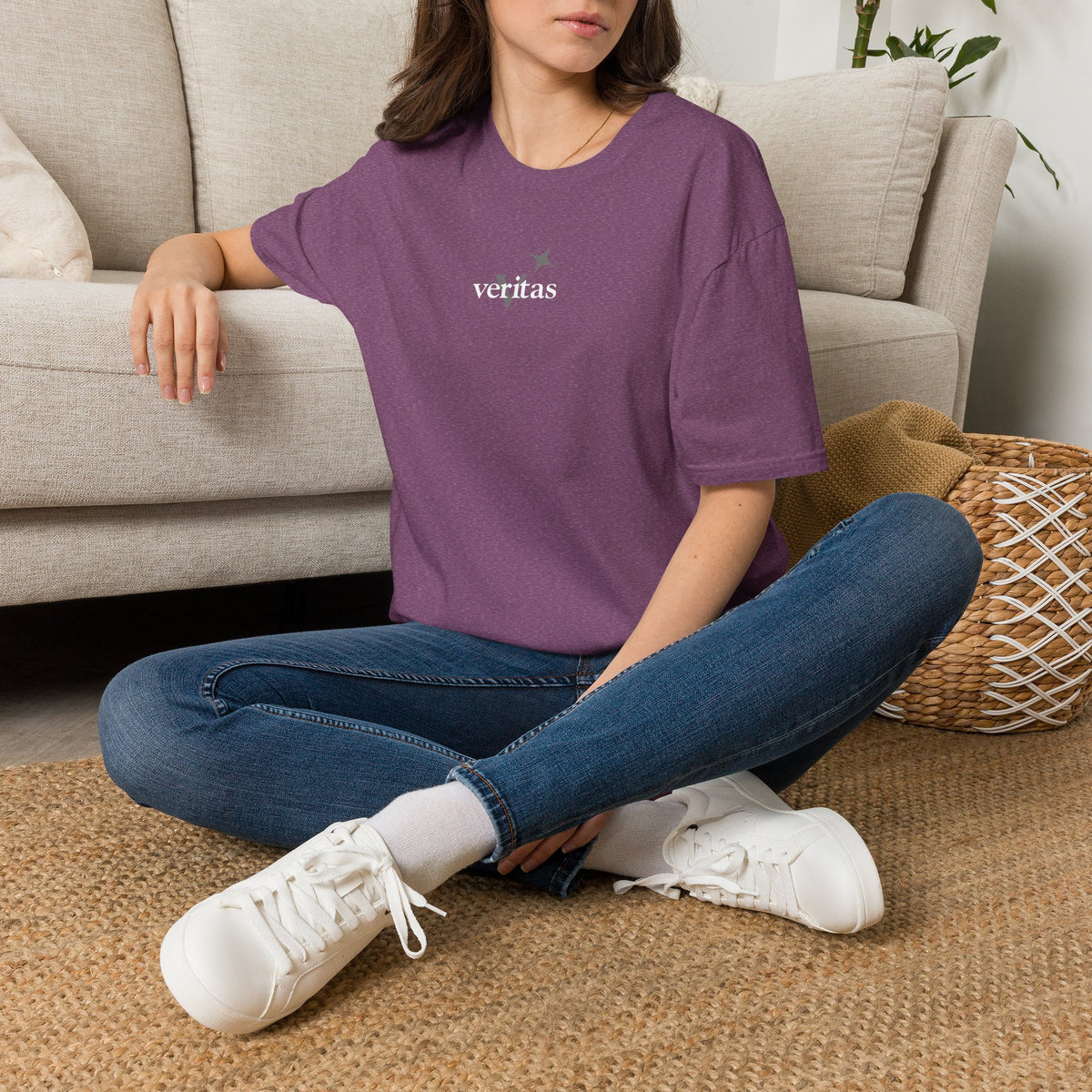 Veritas superimposed Unisex Softstyle T-Shirt