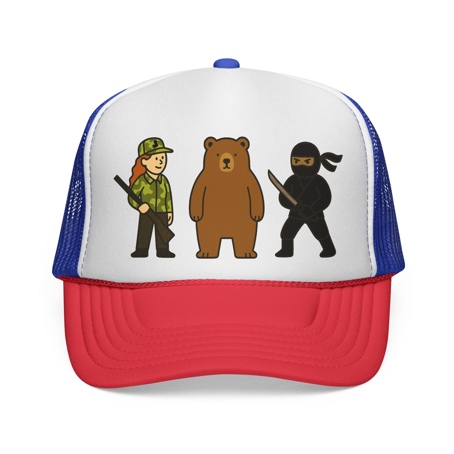 Hunter Bear Ninja Trucker Cap