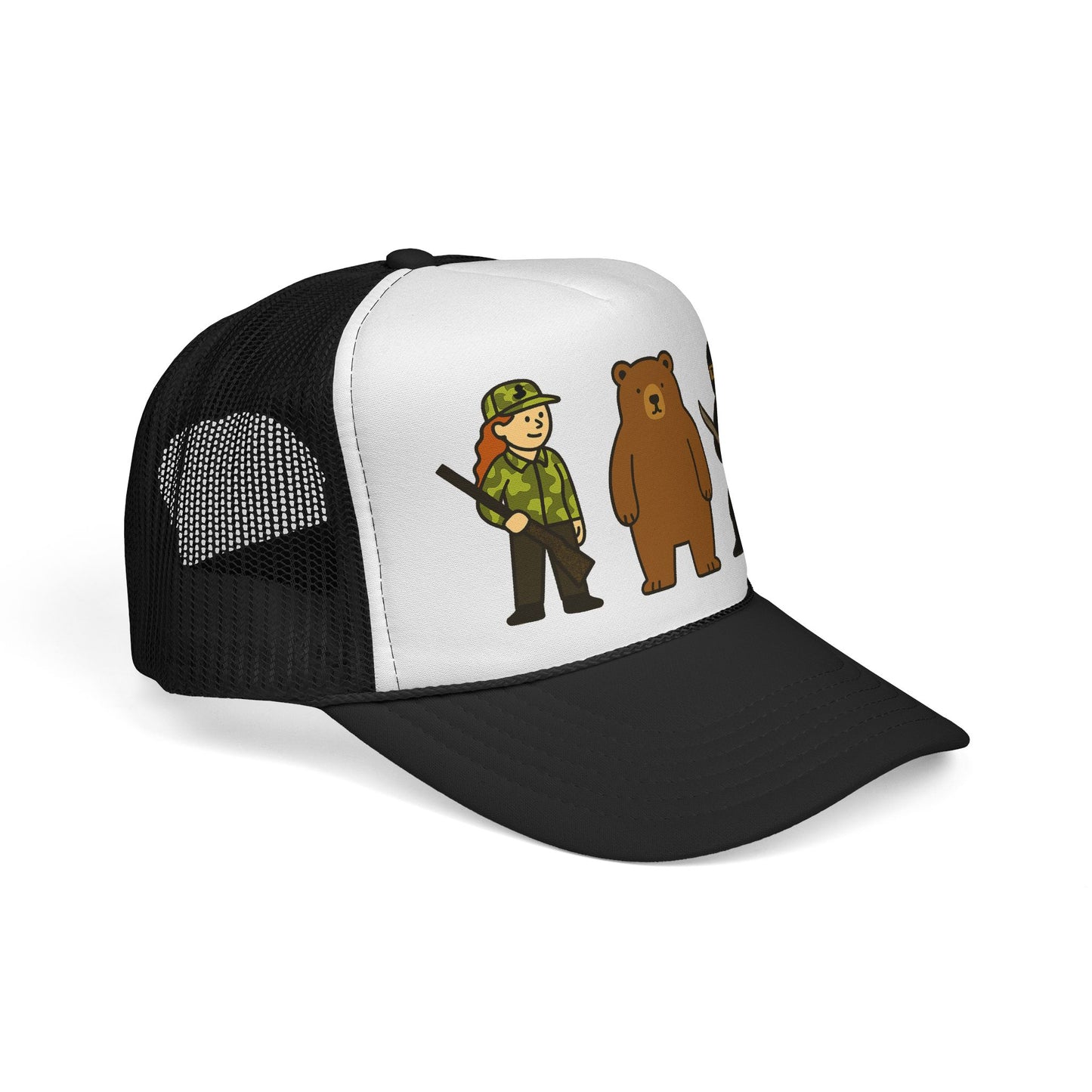Hunter Bear Ninja Trucker Cap
