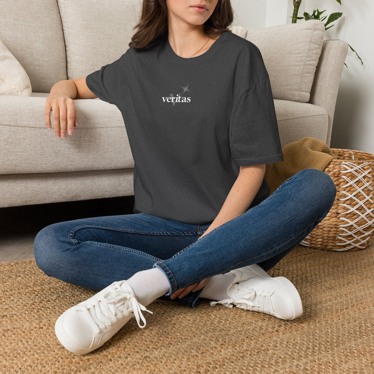 Veritas superimposed Unisex Softstyle T-Shirt