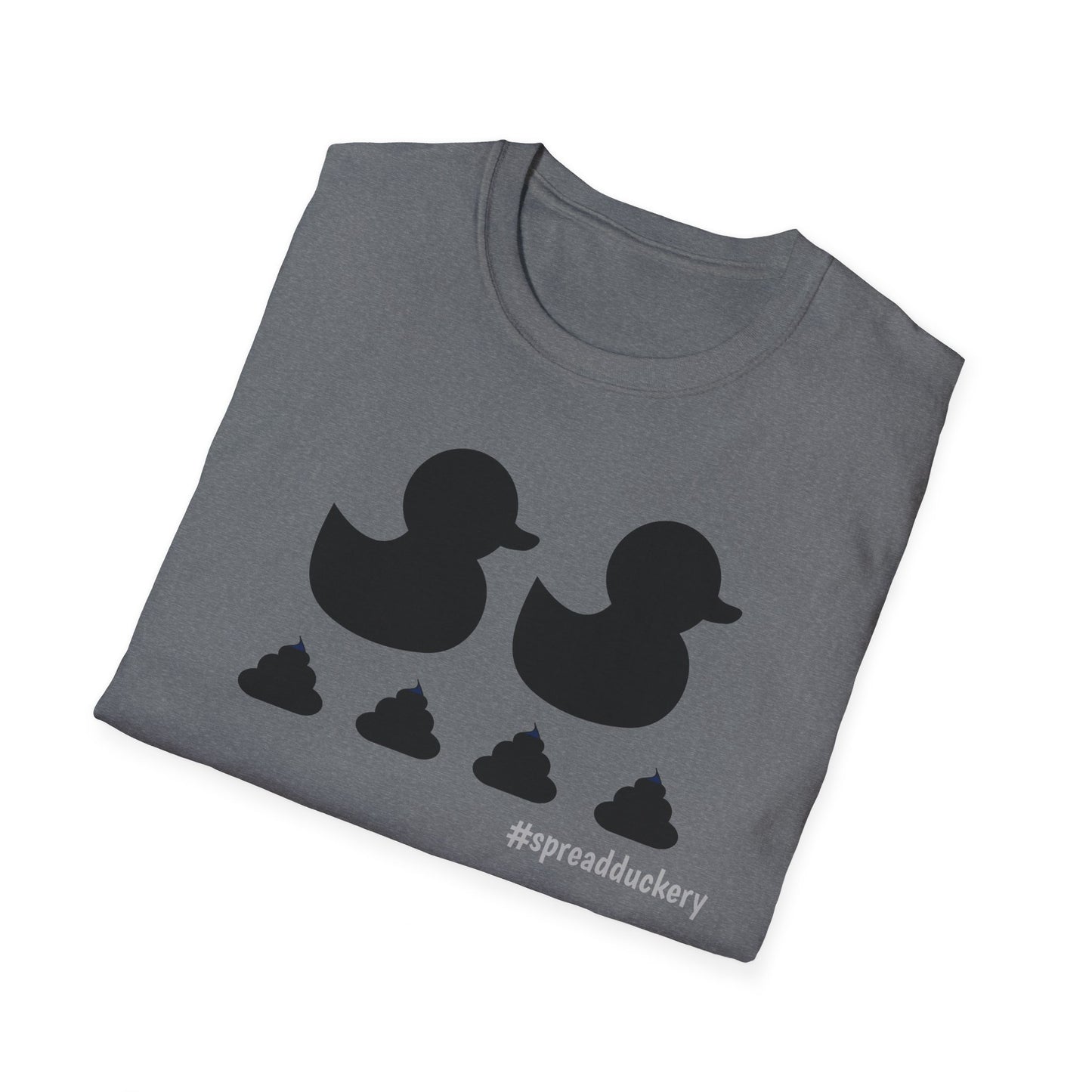 Duck, Duck, Poos Unisex Softstyle T-Shirt