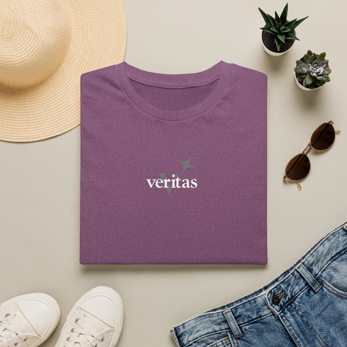 Veritas superimposed Unisex Softstyle T-Shirt