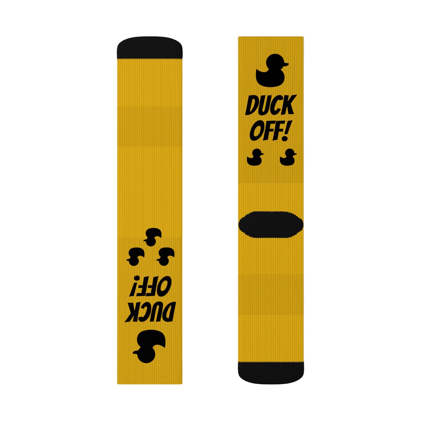 Duck Off! Socks Yellow and Black