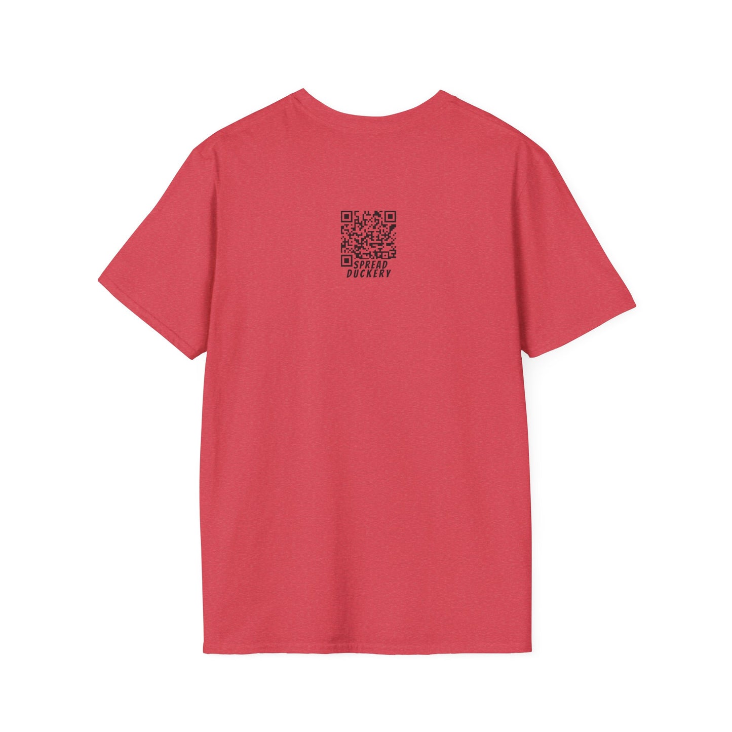 QR Code Only on Back Unisex Softstyle T-Shirt