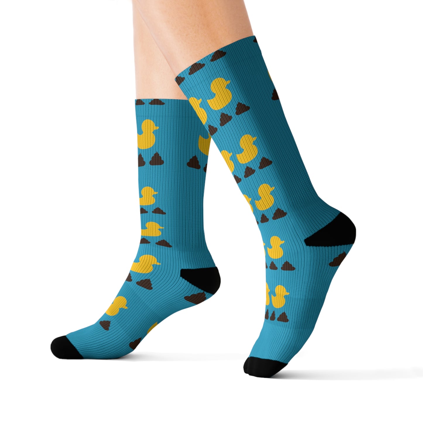 Duck, Duck, Poos Socks Turquoise