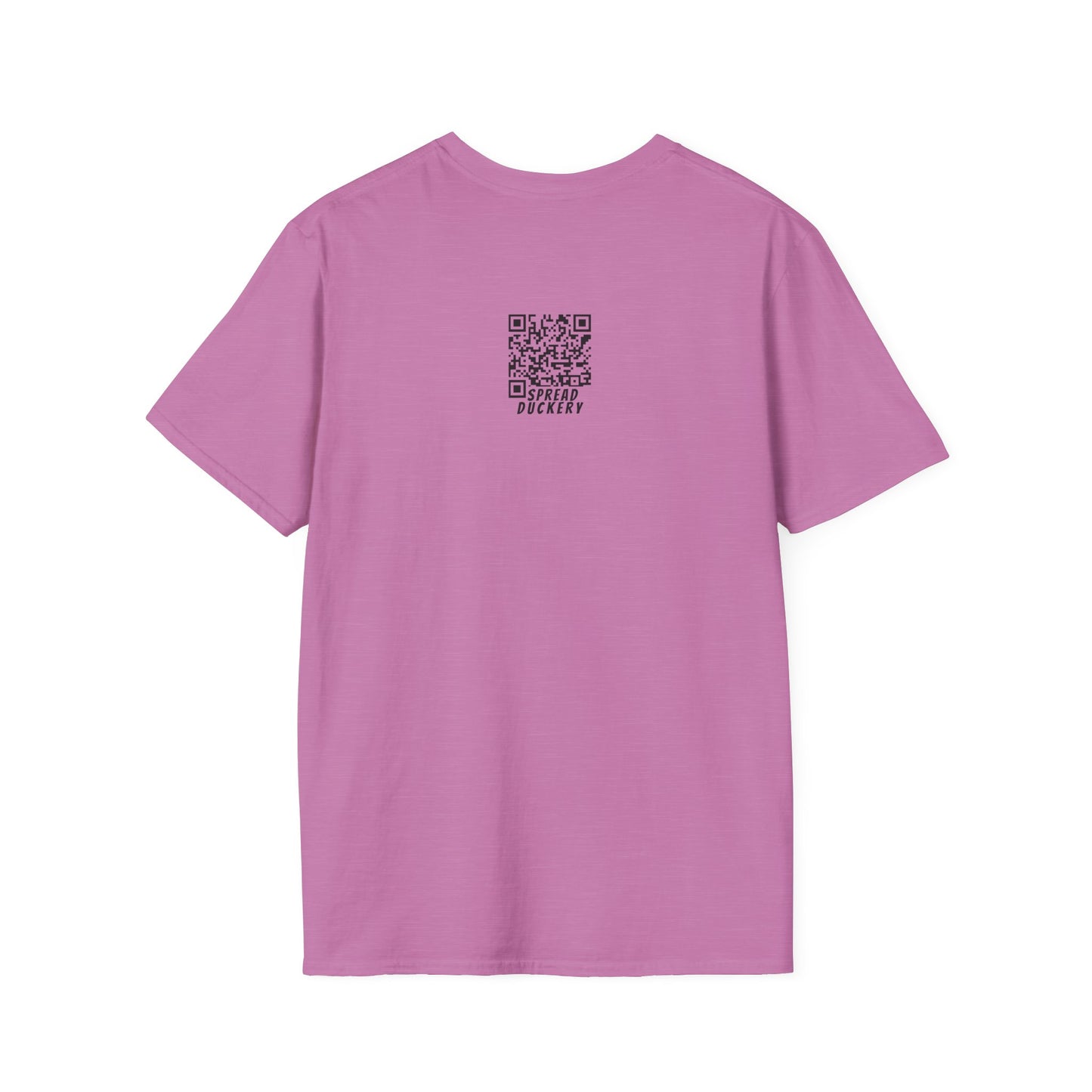 QR Code Only on Back Unisex Softstyle T-Shirt