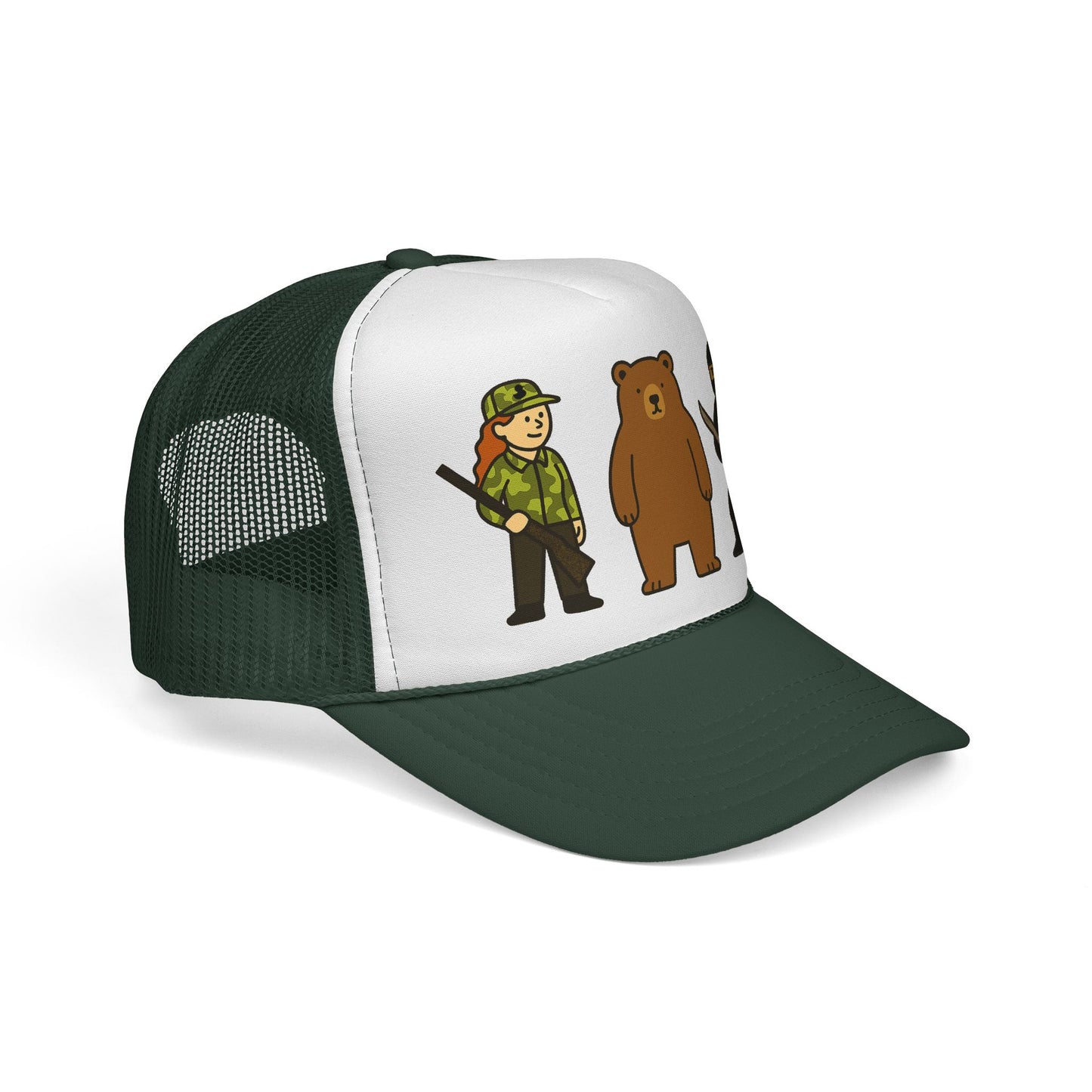 Hunter Bear Ninja Trucker Cap