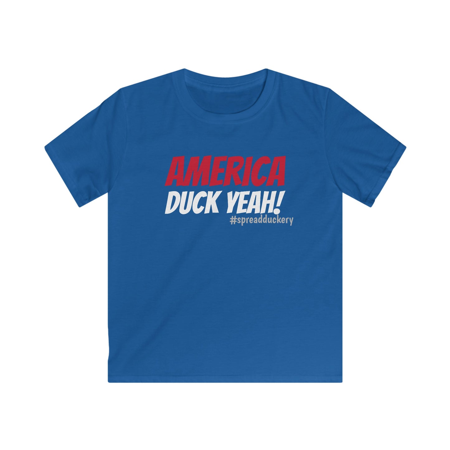 America Duck Yeah! - Kids Softstyle Tee