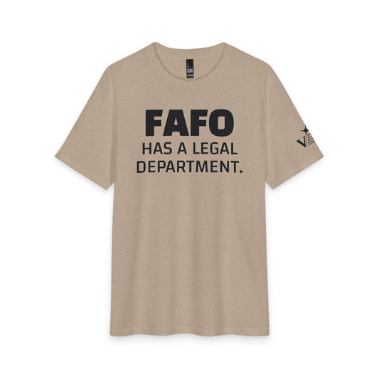 FAFO Has a Legal Department Tee — Veritas Military Law Graphic T‑Shirt