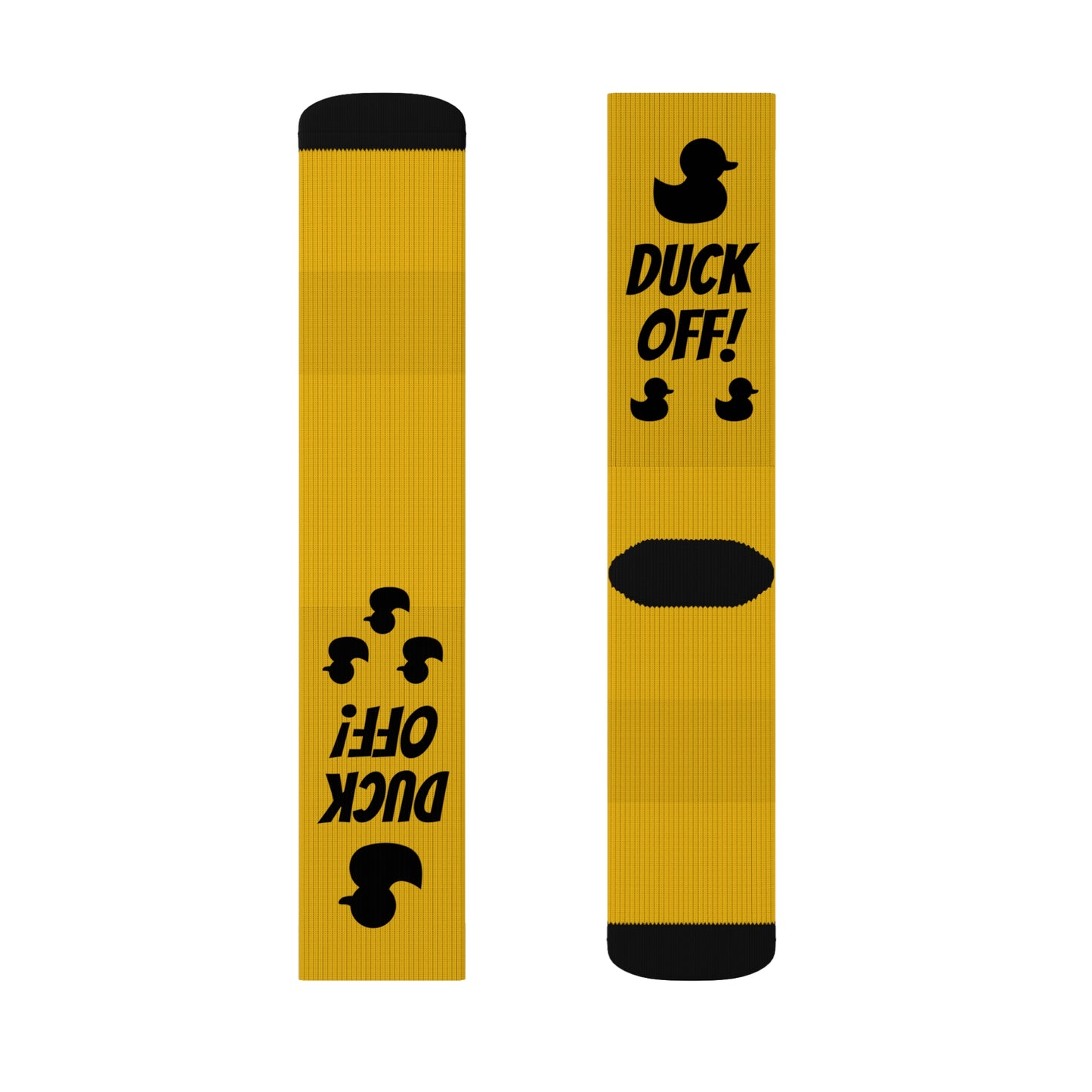 Duck Off! Socks Yellow and Black