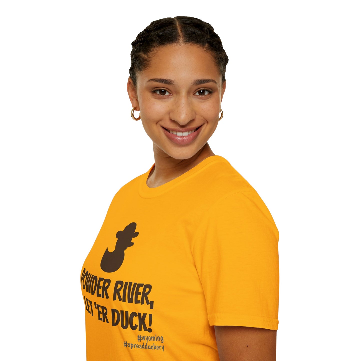 Powder River, Let 'er Duck! Unisex Softstyle T-Shirt