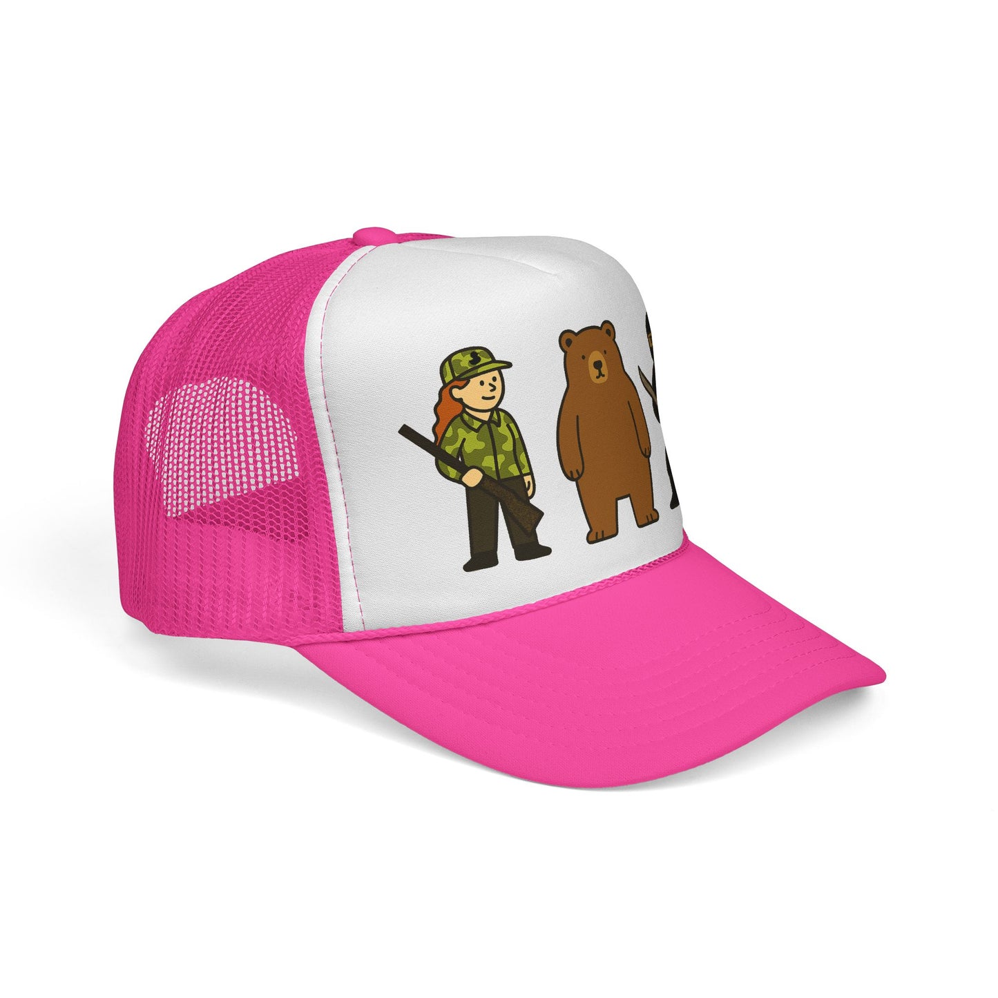 Hunter Bear Ninja Trucker Cap