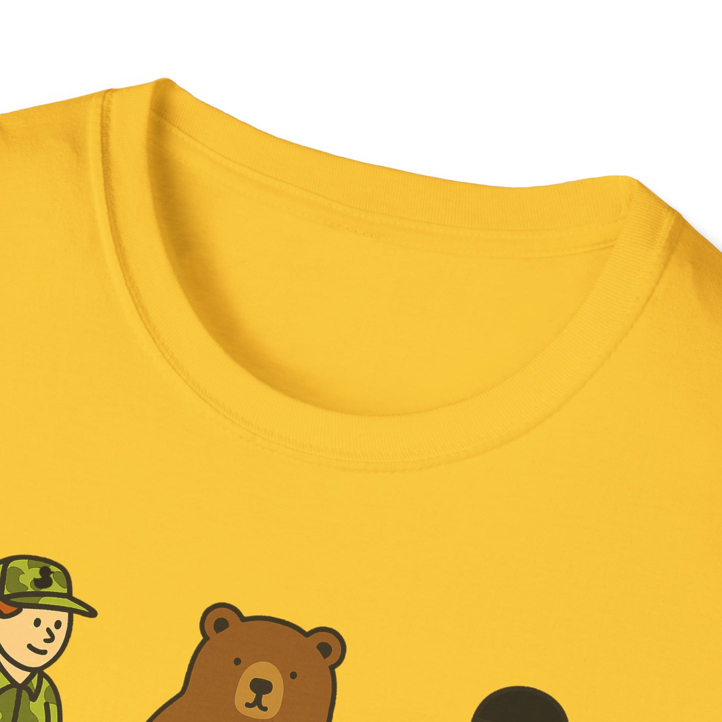 Hunter Bear Ninja Unisex Softstyle T-Shirt