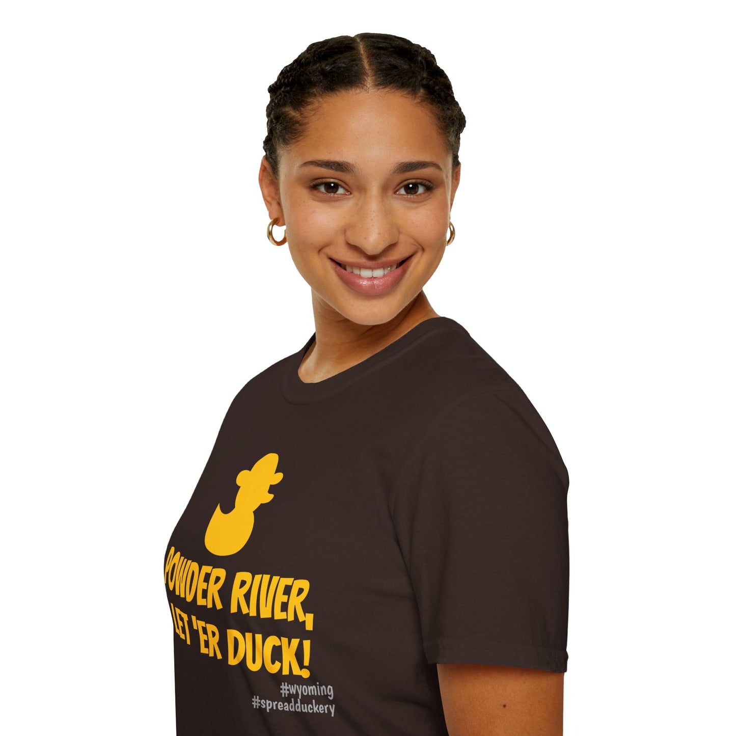 Powder River, Let 'er Duck! Unisex Softstyle T-Shirt