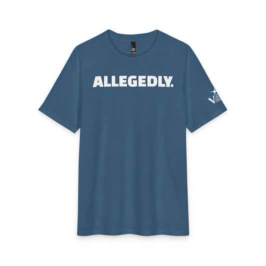Allegedly. Tee — Funny Statement Graphic T‑Shirt