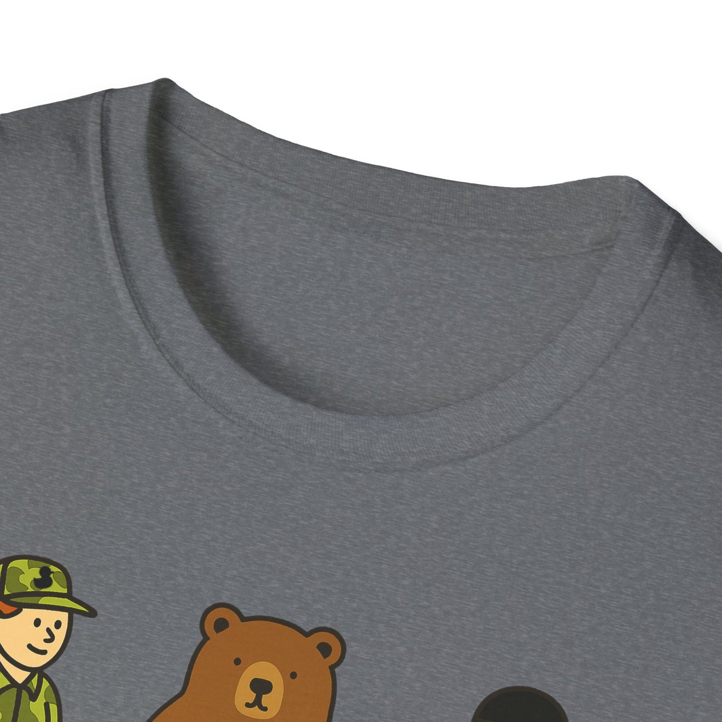 Hunter Bear Ninja Unisex Softstyle T-Shirt