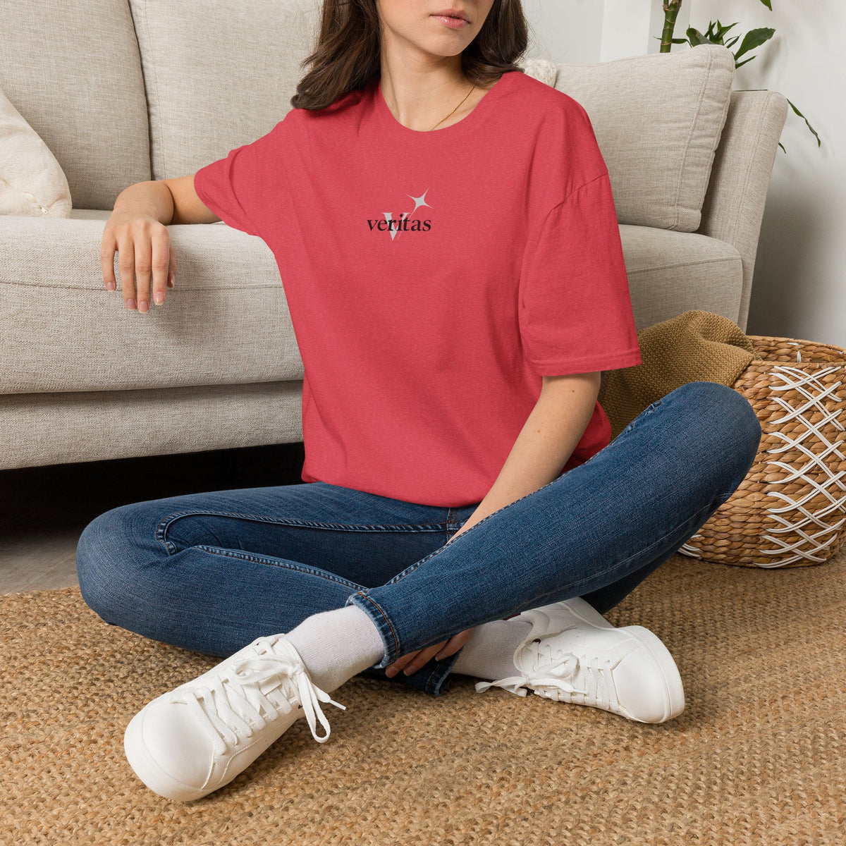 Veritas superimposed Unisex Softstyle T-Shirt
