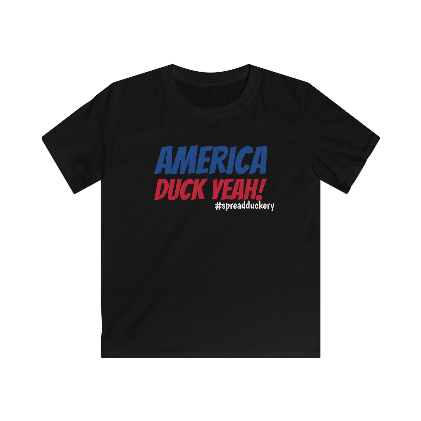 America Duck Yeah! - Kids Softstyle Tee