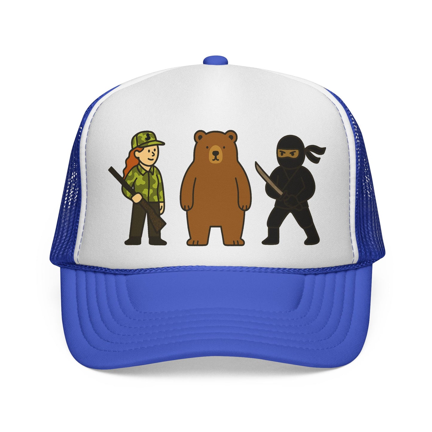 Hunter Bear Ninja Trucker Cap
