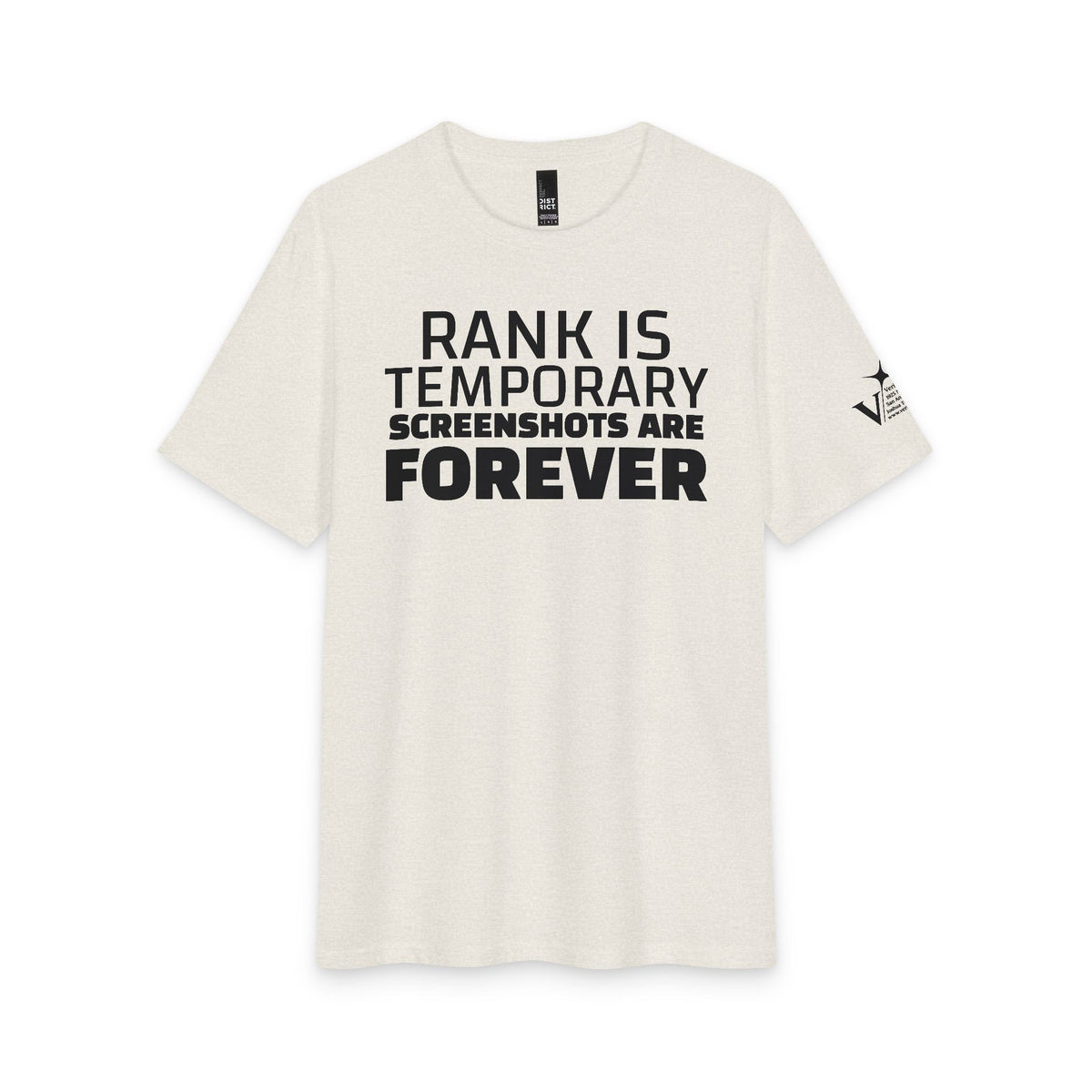Rank is Temporary — Funny Statement Graphic T‑Shirt
