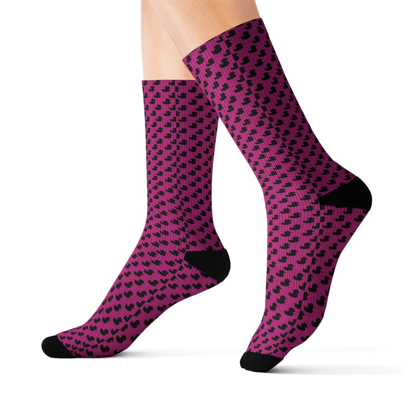 Duckery Socks Pink and Black