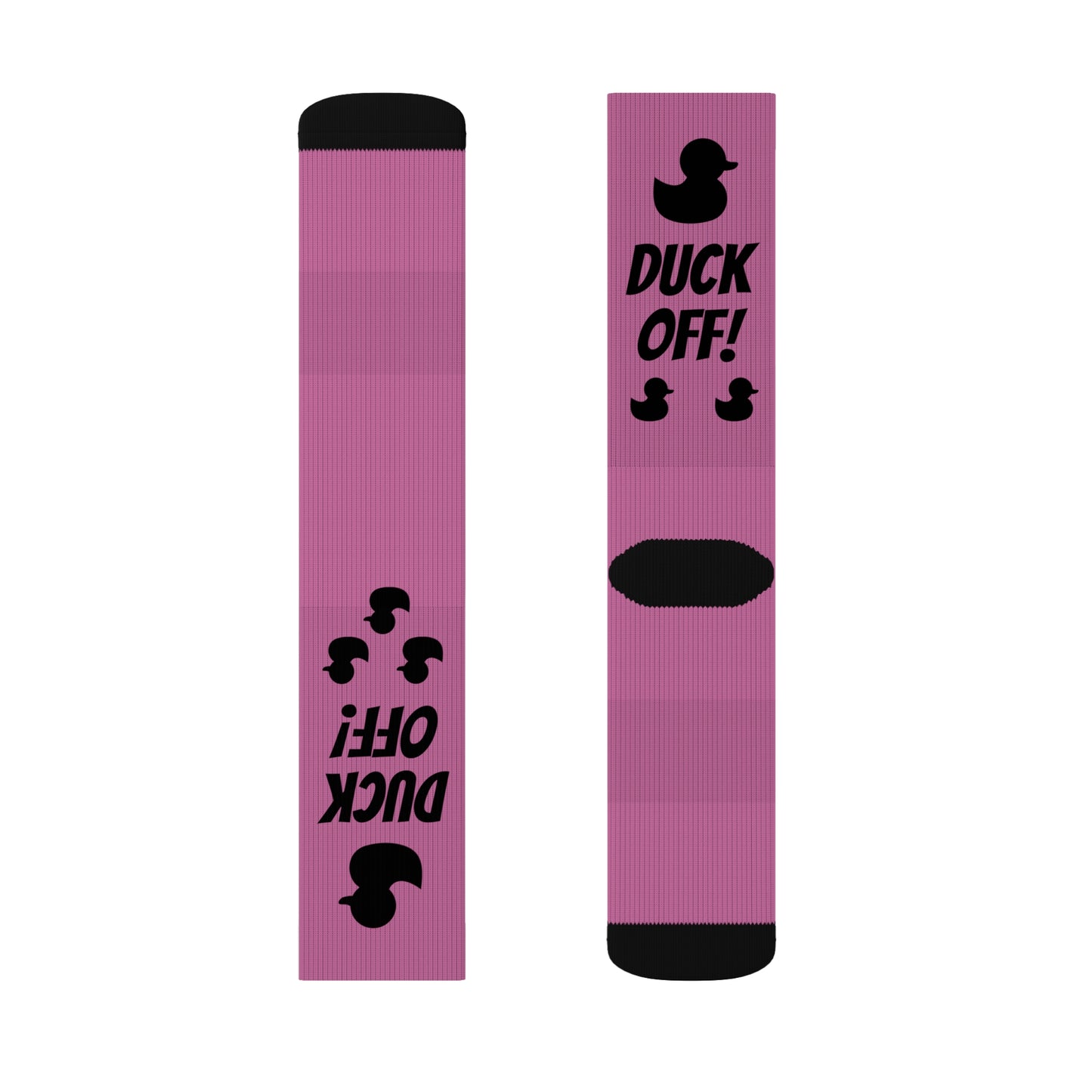 Duck Off! Socks Light Pink and Black