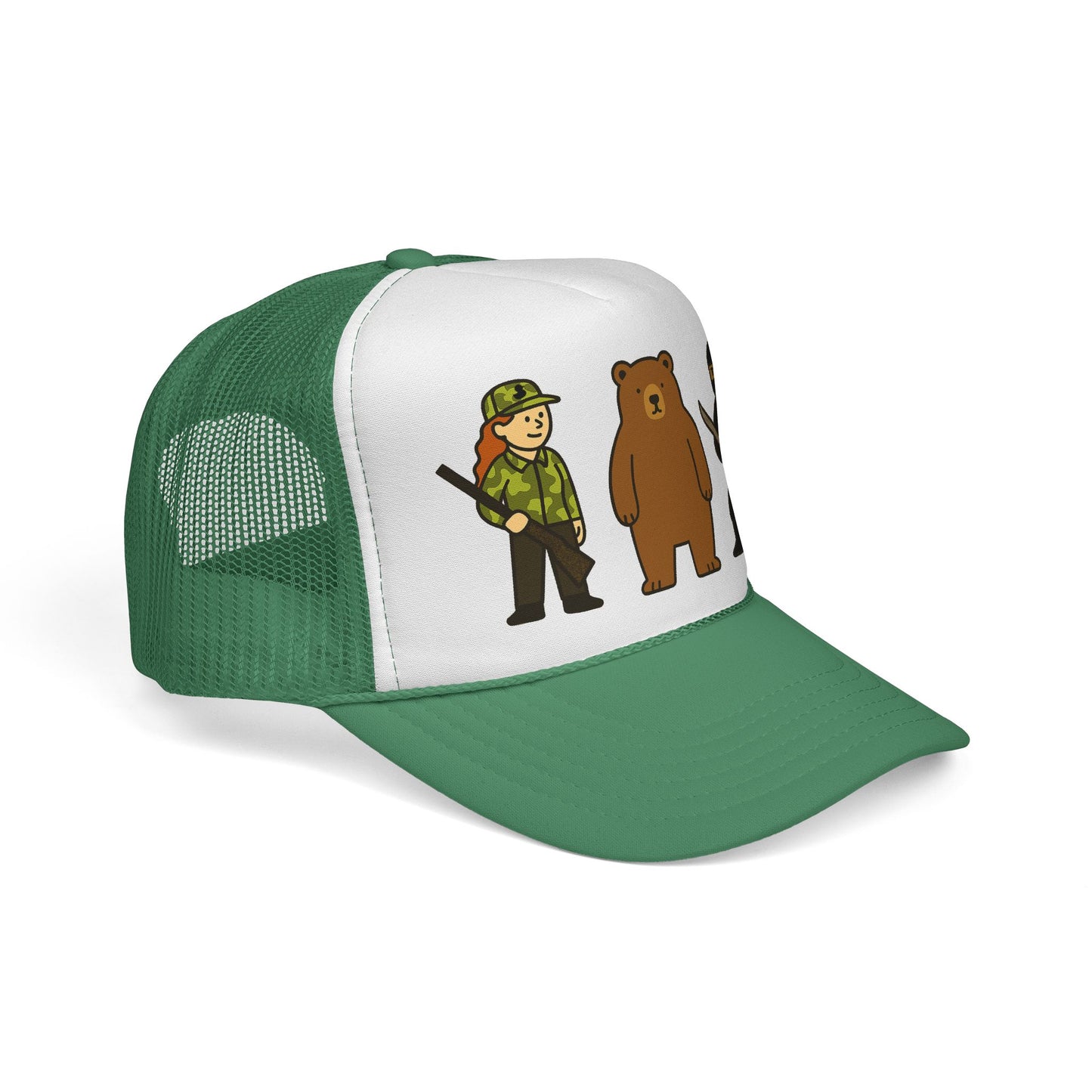 Hunter Bear Ninja Trucker Cap