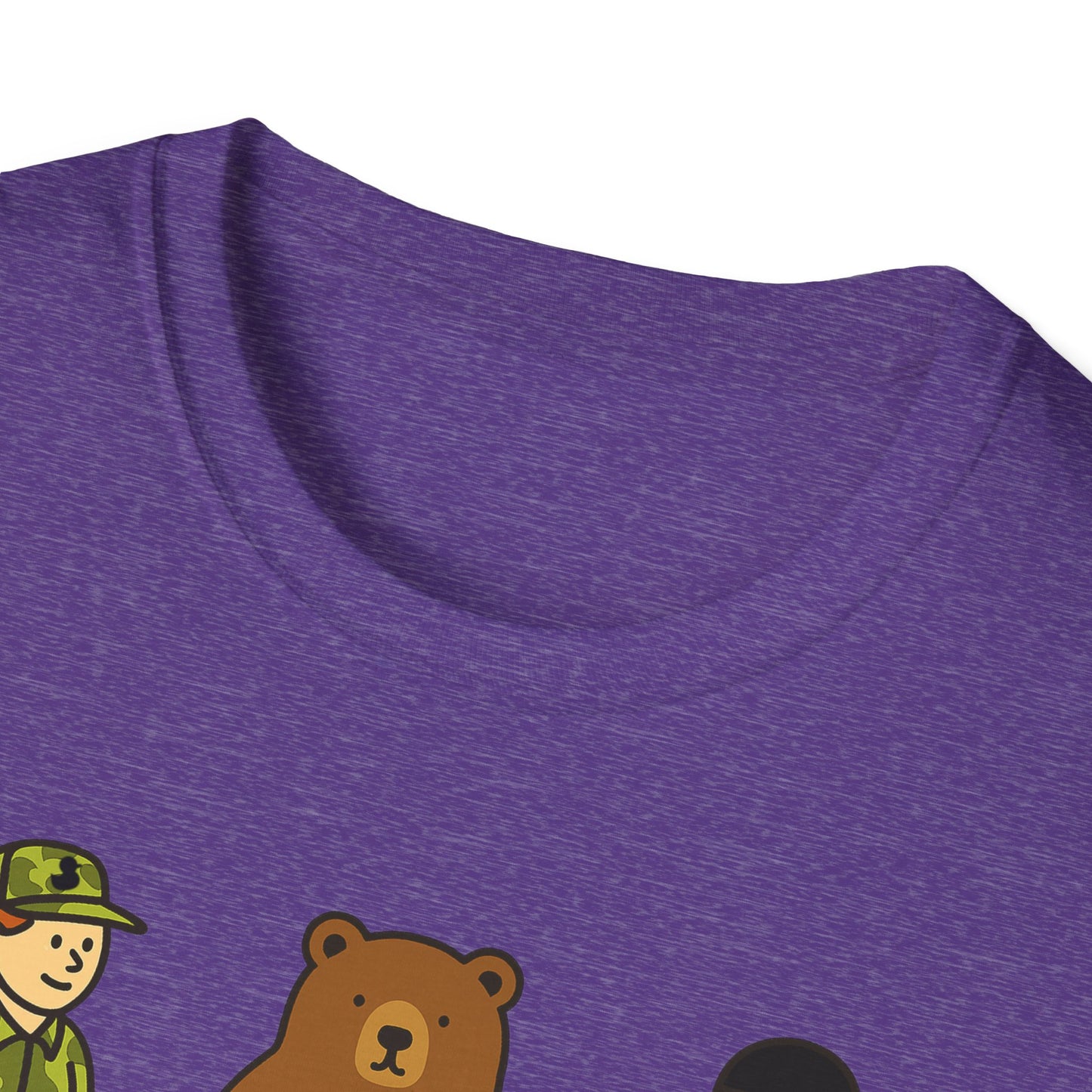 Hunter Bear Ninja Unisex Softstyle T-Shirt