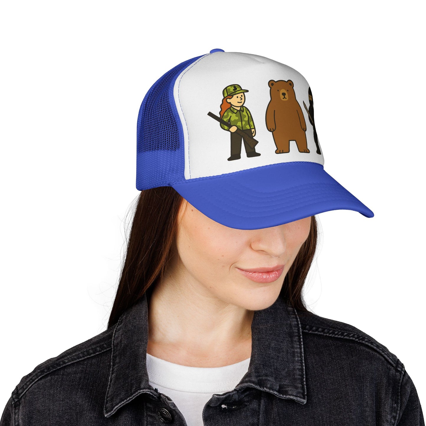 Hunter Bear Ninja Trucker Cap