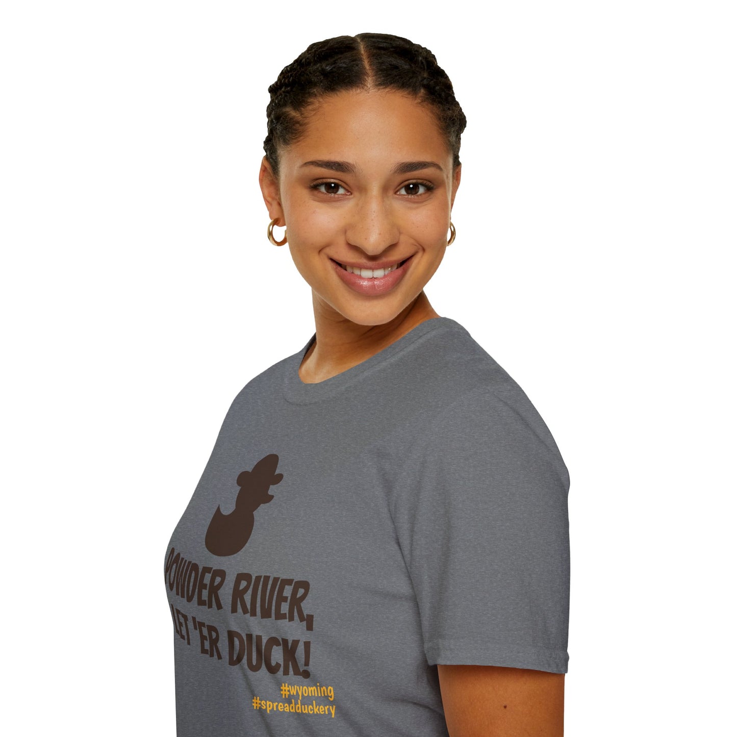 Powder River, Let 'er Duck! Unisex Softstyle T-Shirt